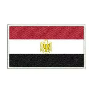 Patch Termocolante Bandeira do Egito - 4,10x 7,20cm