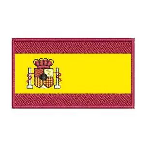 Patch Termocolante Bandeira Espanha - 4,10 x 7,20cm