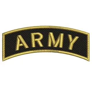 Patch Termocolante Brasão Army- 4,10x 10,0cm