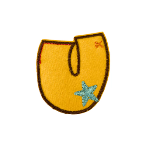 Patch Termocolante Letra U Estilizada - 5,00 x 4,50cm