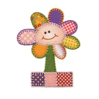 Patch Termocolante Flor Colorida Sublimada - 6,8 x 5,6cm