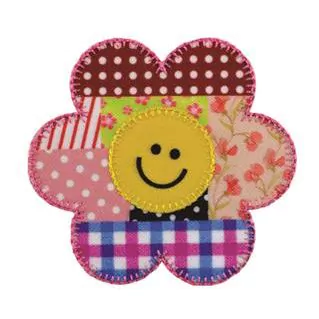 Patch Termocolante Flor Sublimada - 7,5 x 7,5cm