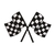 Patch Termocolante Bandeiras Quadriculadas - 5,90 x 8,80cm