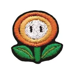 Patch Termocolante Flor Laranja e Amarela- 3,60 x 3,60cm