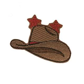 Patch Termocolante Chapéu Country - 7,10 x 9,60cm