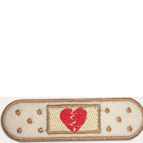 Patch Termocolante Curativo com Coração - 2,6x 7,9cm