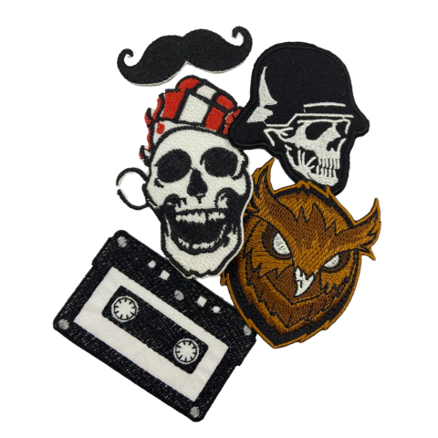 Kit Patch Termocolante Old School - 05 pçs