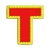 Patch Termocolante Letra T - Altura 3,5 cm