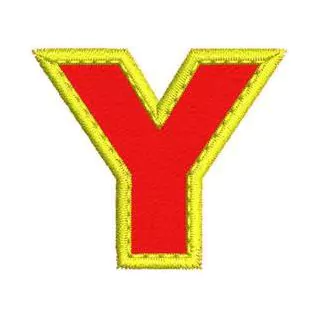 Patch Termocolante Letra Y - Altura 3,5 cm