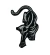 Patch Termocolante Puma Preto 10x6 cm