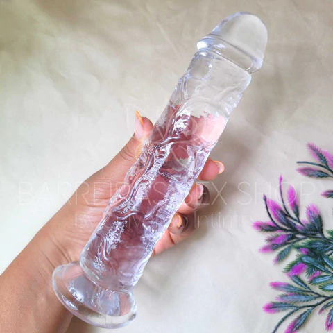 PRÓTESE EM SILICONE COM VEIAS SALIENTES, GLANDE E VENTOSA 20X3,8CM - comprar online