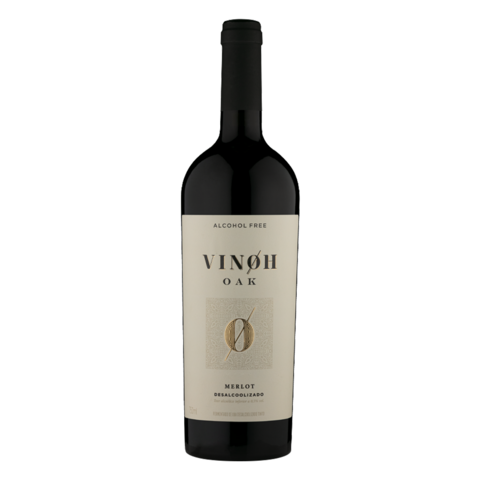 Vinho Desalcoolizado Merlot - Vinoh OAK 750ml