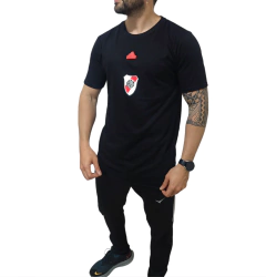 Remera de River Essential 2024 - NEGRA