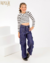 Calça Cargo com Faixa | Jeans Escuro - comprar online