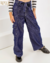 Imagem do Calça Cargo com Faixa | Jeans Escuro