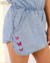 Macacão Short-saia Chloe | Jeans Claro na internet