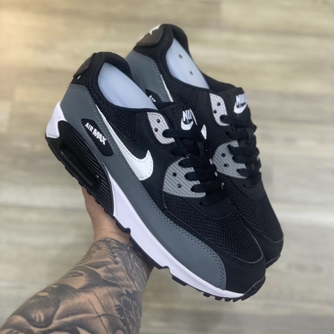 Tênis Nike Air Max 90 Preto/Cinza/Branco