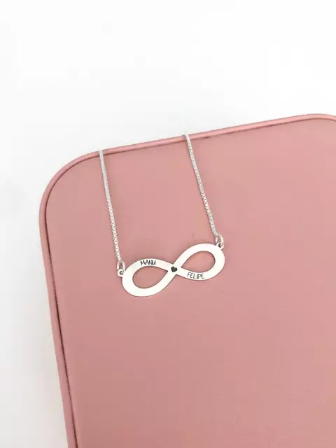 Colar de prata personalizado infinito - comprar online