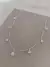 Colar de prata choker 7 pontos de luz