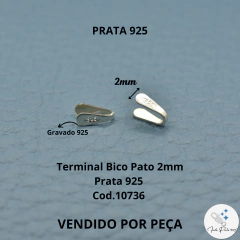 Bico de Pato Prata 925 2mm cód. 10736-006 - comprar online