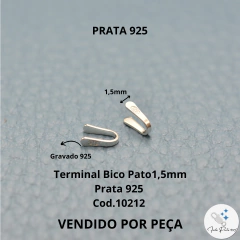 Bico de Pato Prata 925 1,5mm cód. 10212 - comprar online