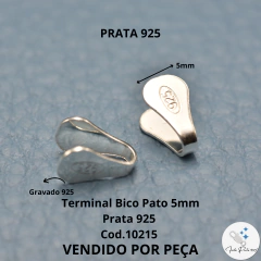 Bico de Pato Prata 925 5mm cód. 10215-021 - comprar online