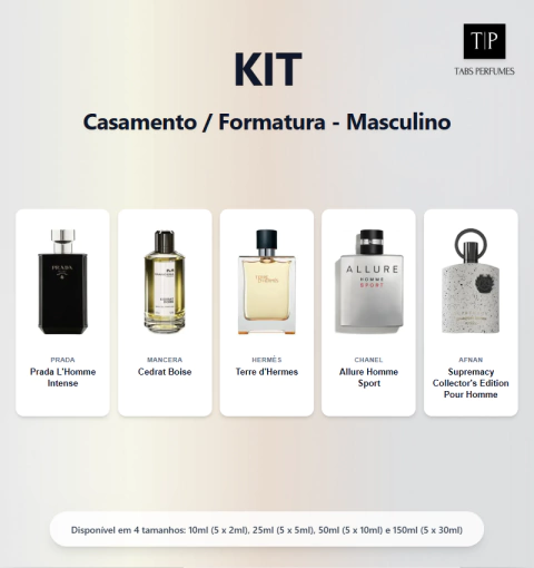 Kit - Casamento / Formatura - Masculino - comprar online