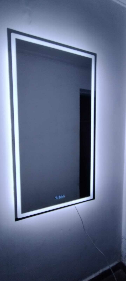 LED TOUCH 130x80cm Desempañante, Hora y Temperatura - comprar online