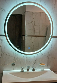 REDONDO LED Touch 70cm Diámetro Blanco frío, cálido y neutro!!! - LUMENS Espejos de Diseño