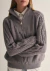 Sweater Tejido Mujer Trenzado Cierre Cuello