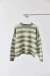 Sweater mujer rayado tejido frizado suave oversize en internet