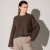 Sweater mujer bouclé jaspeado ancho cuello redondo - Guessai Store