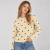 Sweater mujer de lunares tejido doble hilado