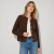Cardigan Tejido Mujer Lana Escote Redondo con Botones - Guessai Store