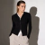 Campera mujer tejida tipo lycra con doble cierre y capucha - tienda online