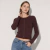 Cardigan mujer tejido trenzado corto con botones - tienda online