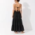 Vestido Seda Volados Escote V - Guessai Store
