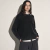Sweater Tejido Algodón Mujer Oversized Acid Washed