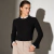Sweater mujer tejido trenzado al cuerpo con mangas acampanadas - tienda online