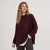 Sweater mujer oversize largo media polera con tajos - Guessai Store