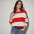 Sweater finito mujer oversize color block - tienda online