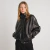 Campera mujer ecocuero premium High Neck - Guessai Store
