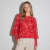 Sweater mujer animal print de pelo manga poeta - comprar online
