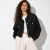 Campera Denim Cristales y Bolsillos