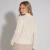 Sweater mujer semi polera hojas en relieve y espalda - comprar online