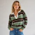 Sweater mujer rayado con cuello polo