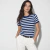 Remera Rayada de Hilo Lycra
