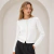 Cardigan corto mujer trenzado con ribete - comprar online