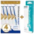 Kit de clareamento dental Whiteness Perfect com 4 seringas de gel de 22% e 1 gel dessensibilizante de 0,2% KF.
