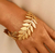 Bracelete Folha Dourado - comprar online